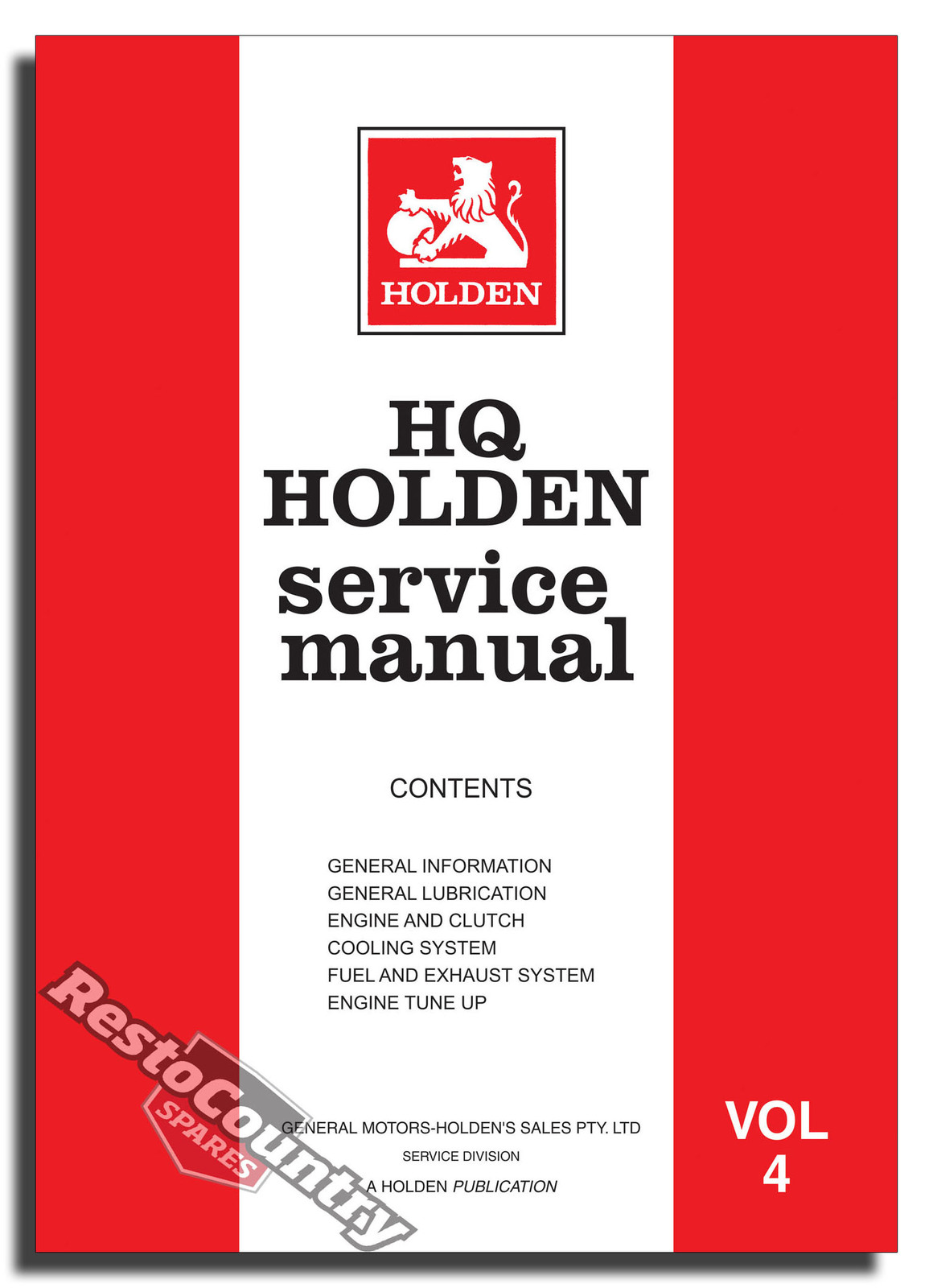 Holden GMH Factory HQ Vol 4 Service Manual -Engine Clutch Fuel NEW
