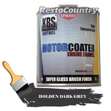 KBS Motor Coater Engine Enamel 500mls HOLDEN DARK GREY High Temperature Paint