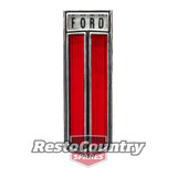 Ford Grille Badge RED XT GT BRAND NEW Quality 302 351 emblem insert chrome