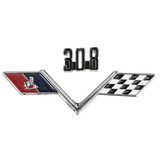Holden HT HG Emblem / Badge - 308 - +Flags +Clips V8 Monaro GTS Sedan Coupe