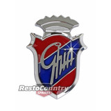 Suit Ford 'GHIA' Guard or Boot Badge Large 55mm XD XE XF emblem Resto Country