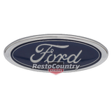 Ford Badge "Ford" Oval EB ED XH EF EL Dark Blue 90mm