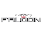 Ford "FALCON" XD XE XF Boot or Tailgate Badge Brushed Chrome Sedan Wagon Ute