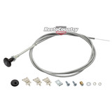 Holden Bonnet Release Cable + Fitting Kit ROUND KNOB HJ HX kingswood Monaro HQ HZ