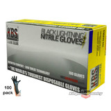 Nitrile Heavy Duty Gloves Mechanics Spraying Painting Cleaning SMALL x100 Tuff