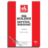 Holden GMH Factory HQ Vol 1. Service Manual. Body +Sheet Metal NEW workshop book