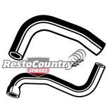 Ford Service UPPER + LOWER Radiator Hose + Clamp Kit 6Cyl XY 200 3.3