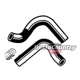 Ford Service UPPER + LOWER Radiator Hose+Clamp Kit XY ZD V8 302 Clevland W/A/C 