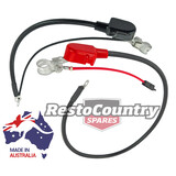 Holden Commodore Battery Cable + Clamp Set VB VC VH V8 253 308 UP TO 55 AMP ALT 