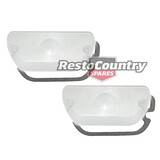 Holden Torana CLEAR Front Indicator Lens + Gasket Pair LH LX LEFT+ RIGHT flasher