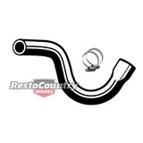 Ford Service LOWER Radiator Hose +Clamps XR 6 Cylinder 170 200 bottom