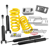 Ford Coil KING Spring + Block + Shock Kit XD 6Cyl W/Steel Head Sport Low 25mm