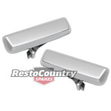 Ford FRONT Outer Door Handle PAIR Chrome XD XE XF ZJ ZK Cortina TE TF Left+Right