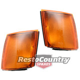 Holden Commodore VH VK Front Indicator Assembly PAIR AMBER turn signal