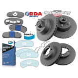 Ford FRONT + REAR Disc Brake + Bendix Pad Kit XB XC 70mm Outer Case - PBR IRON