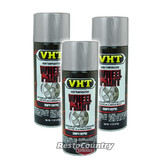 VHT High Temperature Spray Paint x3 WHEEL ARGENT SILVER centre caps covers