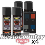 VHT High Temperature Spray Paint WRINKLE PLUS BLACK x4 dash firewall glove box