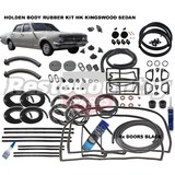 Holden Body Rubber Kit HK Kingswood SEDAN BLACK Pinchweld