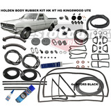 Holden Body Rubber Kit HK HT HG UTE Kingswood BLACK Pinchweld