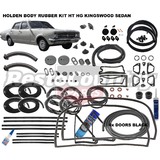 Holden Body Rubber Kit HT HG Kingswood SEDAN BLACK Pinchweld