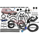 Holden PANEL VAN Body Rubber Kit WB BLACK Pinchweld