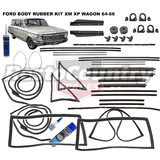 Ford Body Rubber Kit XM XP Wagon 64-66 MINUS Rear Door Seals