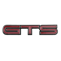 Holden 'GTS' Badge Red x1 HQ Guard / Fender or Boot Metal Emblem 