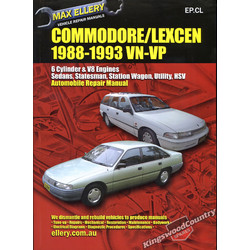 Holden Commodore / Toyota Lexcen VN VP Workshop Repair Manual book
