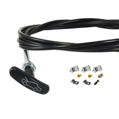 Bonnet Release Cable NEW 100" Universal 'T' Handle Holden Ford Valiant +Fitting kit