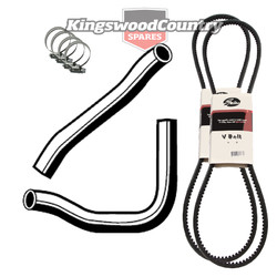 Holden Service Radiator Hose +Clamp +Fan +AC Belt Kit WB 6cyl 202 3.3 Air Con #S