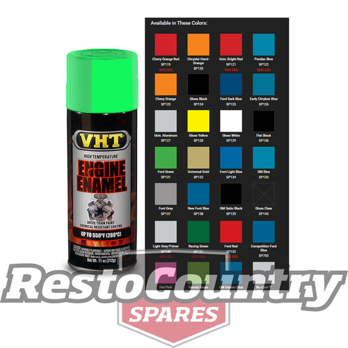 VHT High Temperature Spray Paint ENGINE ENAMEL GRABBER GREEN starter diff