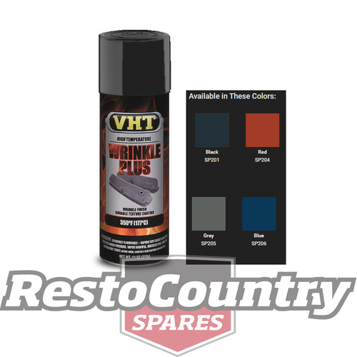 VHT High Temperature Spray Paint WRINKLE PLUS BLACK dash firewall cover shifters