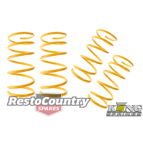Holden Coil KING Spring HQ HJ HX Sedan Coupe 6cyl FRONT + REAR Super Low 50mm