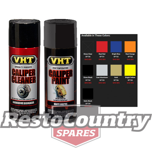 VHT High Temperature Spray Paint CALIPER +BRAKE SATIN BLACK +CLEANER Drum Disc Rotor