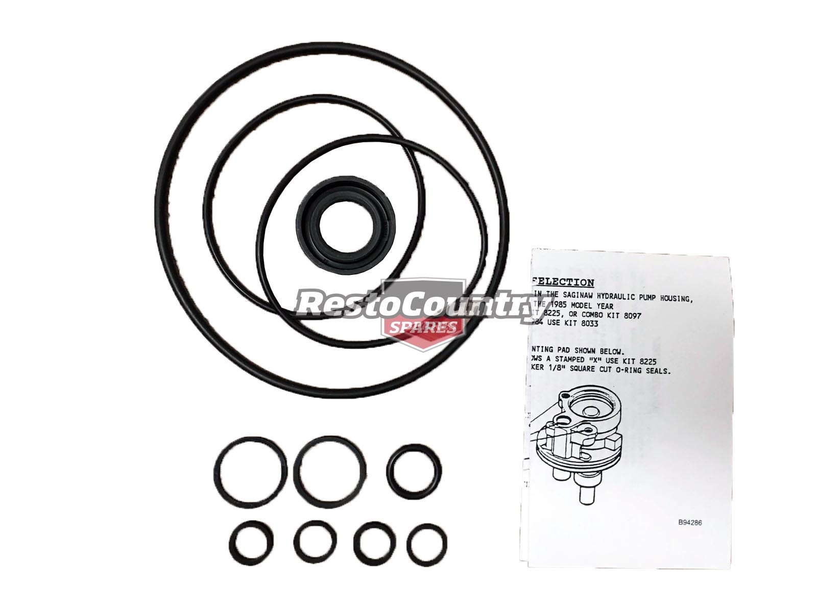 25 Pack Edelmann 70004 Replacement Teflon Seals for Type II Power Steering Systems 