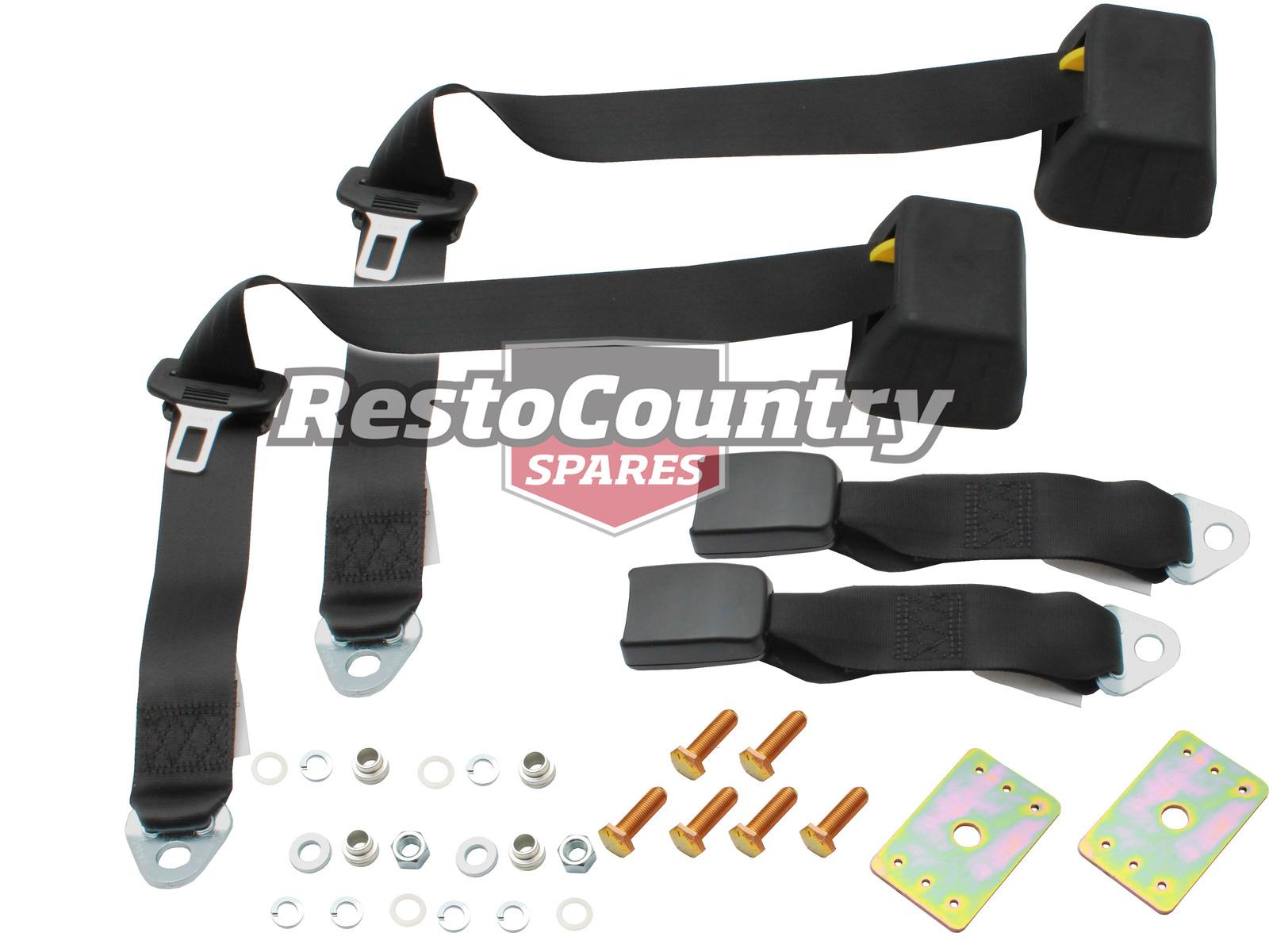 Inertia Reel Seat Belt PAIR Top Rear Parcel Shelf 275mm Webb