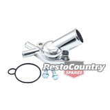 Holden Chrome V8 TWIN Pipe Thermostat Housing Water Outlet 253 308 O-Ring Seal