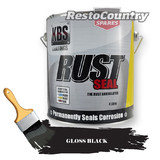 KBS RustSeal GLOSS BLACK 4 Litre Rust Seal Paint Rust Preventive Coating four