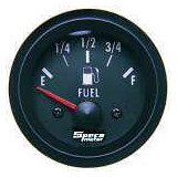 Speco 2 inch Fuel Level Gauge and Sender Black NEW petrol instrument 