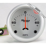 Speco 2 inch Amp Ammeter Gauge 60 - 0 - 60  Silver NEW instrument 