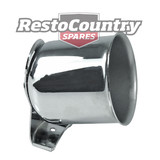 Speco 2 5/8 Chrome Steel Gauge Pod + Fitting Kit cup mount holder