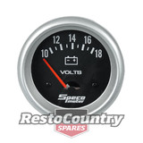 Speco 2 5/8 Voltmeter / Volts Gauge 10-18V Black Performance Series NEW battery