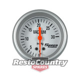 Speco 2 5/8 Mechanical Vacuum Gauge 30 IN-HG Silver Pro Series NEW vac manifold