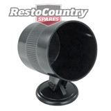 Speco 2" inch Gauge Holder Pod + Fitting Kit BLACK Plastic mount cup