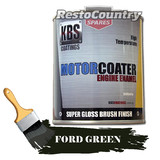 KBS Motor Coater Engine Enamel 500mls FORD GREEN -Model A V8 High Temp Paint