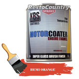 KBS Motor Coater Engine Enamel 500ml RACE Hemi Orange 62 - 64 High Temp Paint