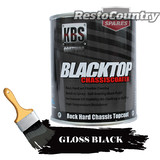KBS Chassis Coater BlackTop 4 Litre GLOSS BLACK Car Truck paint rust four