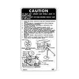 Holden HZ Jacking Instructions Decal jack sticker spare tyre label 