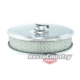 Speco Chrome Air Cleaner Filter 9" O.D x 2 5/16" neck. universal+ Stromberg fuel