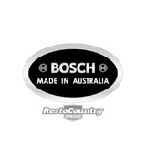 Holden Alternator Decal "Bosch Australia" HK HT HG sticker alt label 